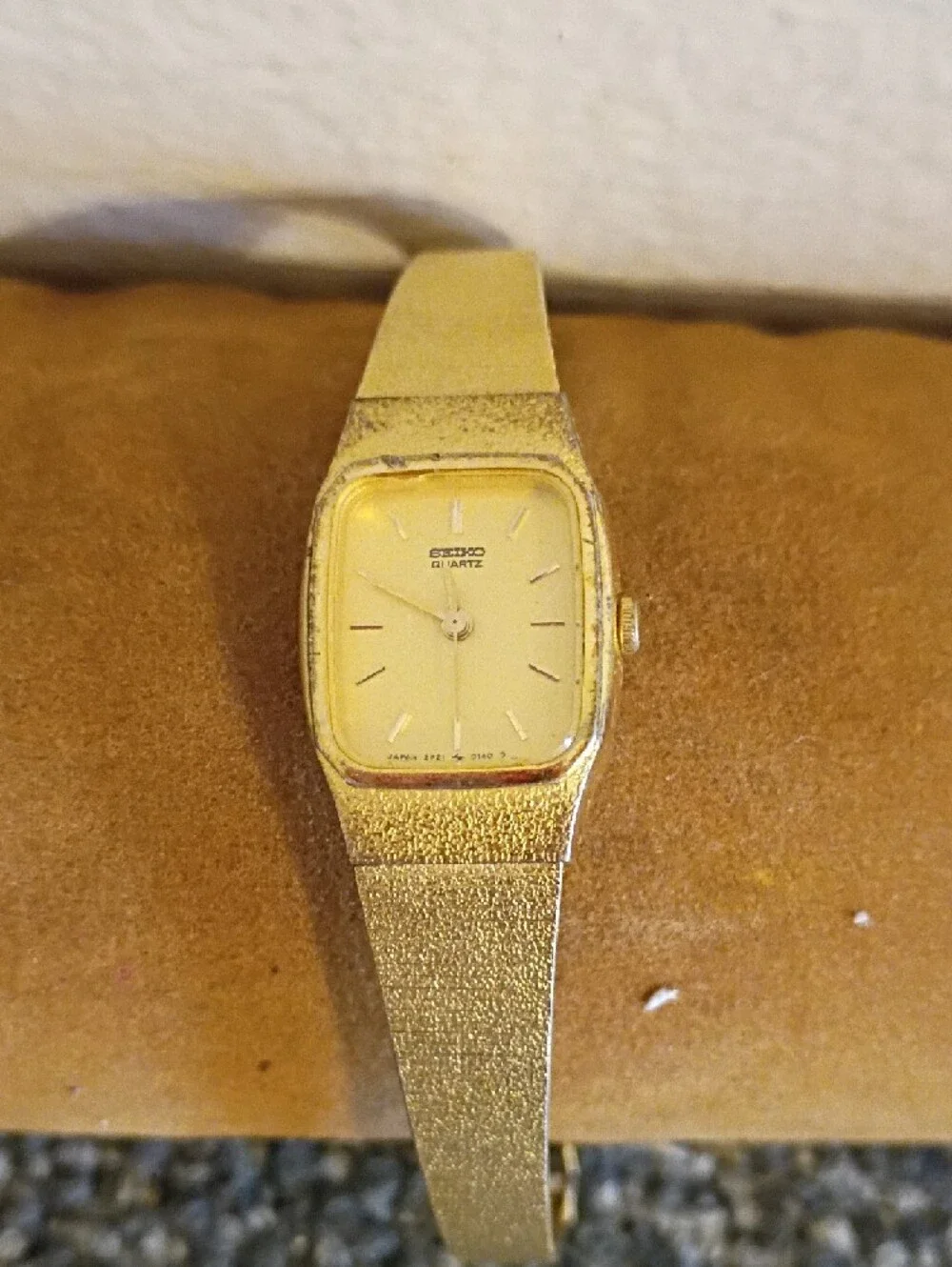 Seiko Gold Tone Ladies Slim Bracelet Watch